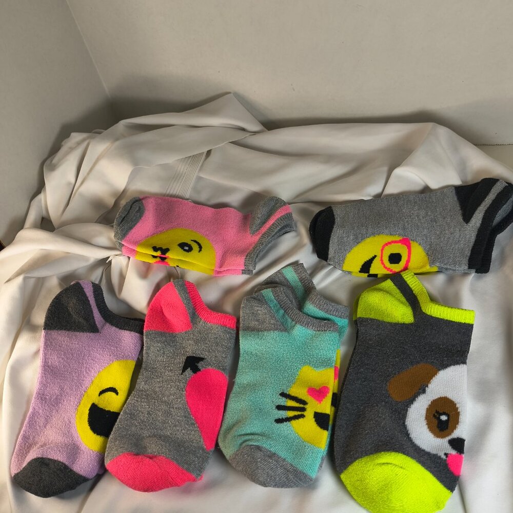 Emoji Socks 6 pair of a variety of socks